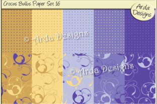 Crocus Bulbs Paper Set 16