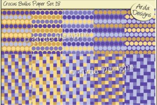 Crocus Bulbs Paper Set 18