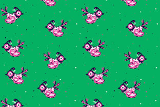 Seamless Paradise Bird Pattern