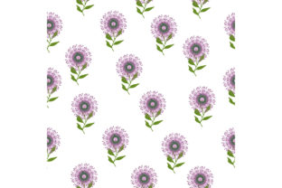 Seamless Pattern with Abstract Spring Fl