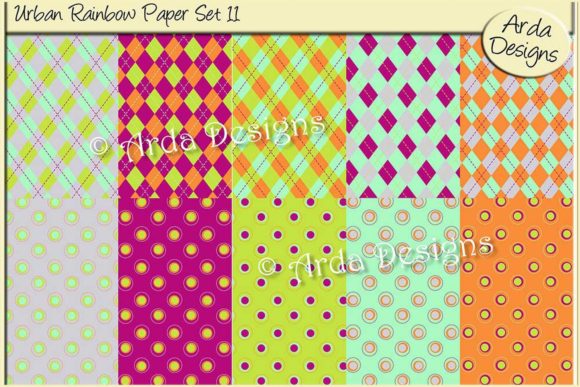 Urban Rainbow Paper Set 11