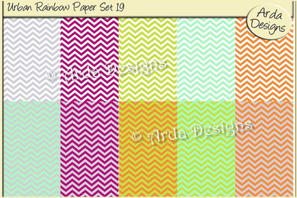Urban Rainbow Paper Set 19
