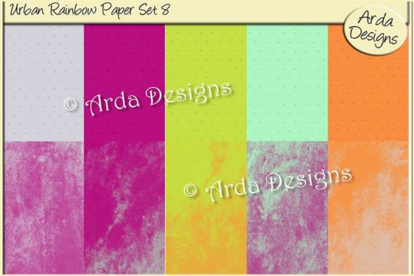 Urban Rainbow Paper Set 8: A Creative Tool for Modern Expression